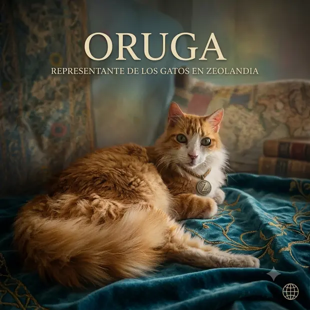 Cartel de Oruga, representante de los gatos en Zeolandia